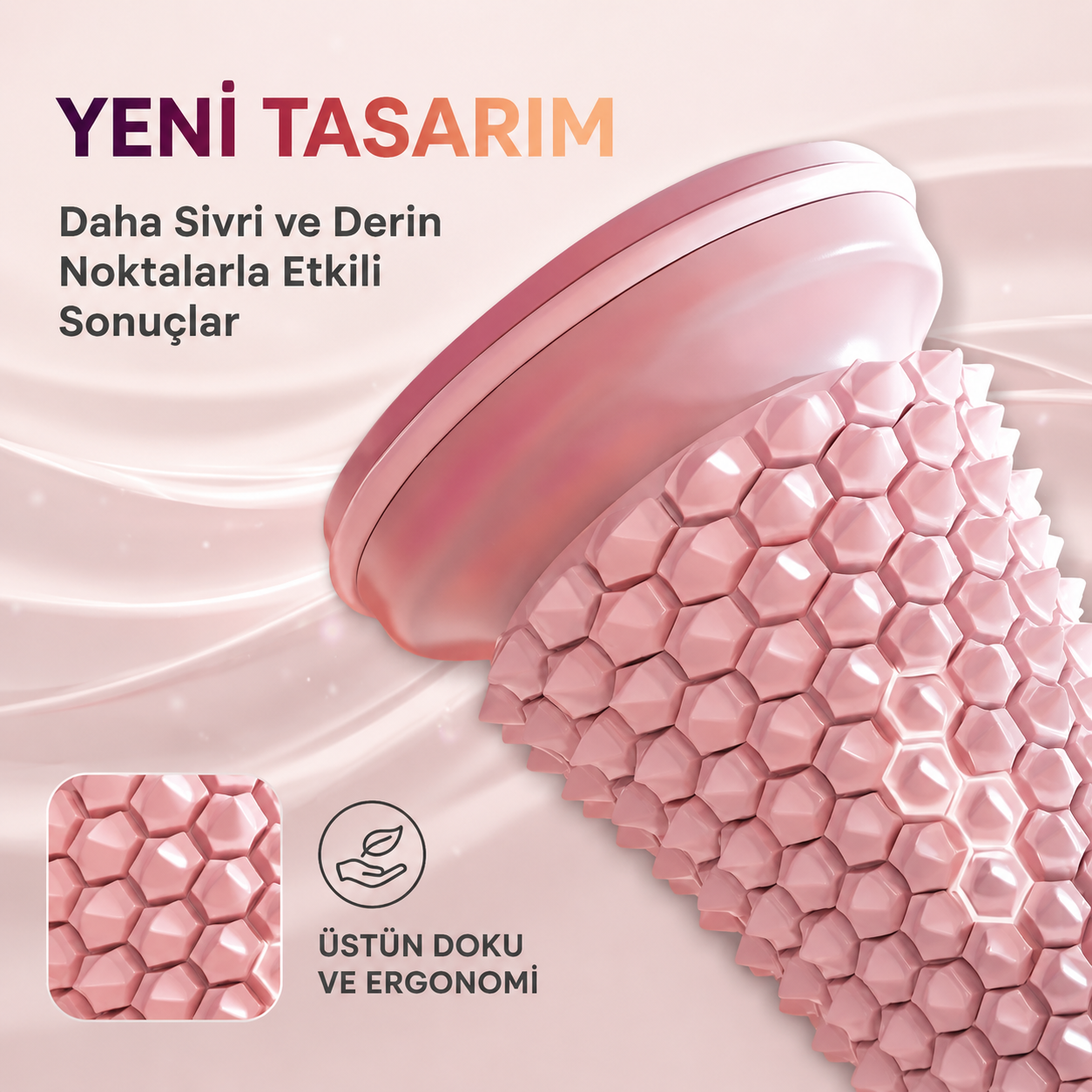 Silindir Masaj Aleti | Derin Doku, Ayak, Bacak ve Sırt Masajı