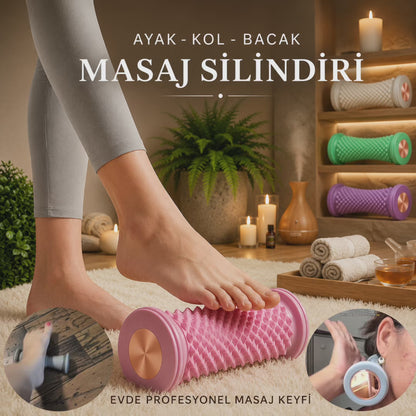 Silindir Masaj Aleti | Derin Doku, Ayak, Bacak ve Sırt Masajı